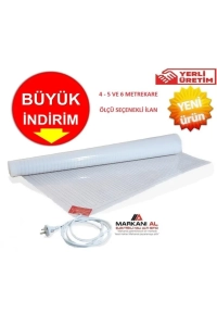 Elektrikli Halı Altı Isıtıcı ( Ölçü Seçenekli 4-5-6 Metrekareler )
